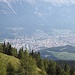 <b>Veduta su Innsbruck (570 m).</b>