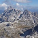 Blick zur Schusterplatte über der Dreizinnenhütte