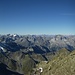 Und auch direkt nach Westen sieht es nicht schlechter aus. Dufourspitze und co sind in 170km Entfernung noch zu sehen.