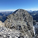 Blick vom Ela NW- zur Scharte und zum Hauptgipfel, rechts davon die Bernina
