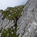 kurze Kletterstelle am Brünnelistock Südgrat