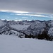 Blick nach Süden auf den Karwendelhauptkamm bei herrlicher Föhnstimmung