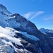 Teilansicht auf Guggiroute auf die Jungfrau,
Gletscherstand 2012 siehe [http://www.hikr.org/gallery/photo904623.html?post_id=55749#1]