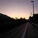 Abendlicht am Bahnhof Osterhofen
