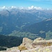 Blick vom Sarner-Scharten-Berg zu den höchsten Sarntalern (leider in Wolken)