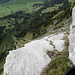 Rückblick über die Finale Platte am Ende der 4a Seillängen