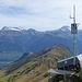 Hofathorn Gipfel 2845m mit Sicht auf den Gratverlauf zum Foggenhorn