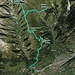 Routenverlauf Aufstieg Hofathorn und Abstieg nach Birgisch über das Foggenhorn und die Alpe Nessel