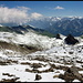 Auf der Moräne vom Blau Gletscherli, Blick auf bisherige Aufstiegsroute.