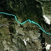 Routenverlauf von der Wasenalp zum Furggubäumhorn und auf derselben Route zurück