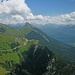 Leutascher Dreitorspitze und Gehrenspitze, dahinter das Karwendel.
