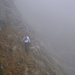 Giunti al Portone si prosegue su terreno più ampio e con maggiori difficoltà di orientamento vista la nebbia.