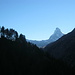 Ein herrlicher Tag geht zur Neige. Adieu, Matterhorn !