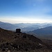 Die Schutzhütte auf der Westroute