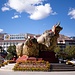 Die Goldene-Yak-Skulptur in Lhasa.