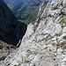 "Klettersteig" durch die Fliswand (2) - nur noch wenige Meter zum Grat