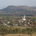 Rückblick auf Aszofő, die Óvár und Tihany im Hintergrund
