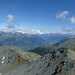 Rückblick vom Ginalshorn aus gesehen: vom Ergischalphorn über das Signalhorn, Altstafelhorn und den Vorgipfel vom Ginalshorn 