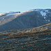 Sieht näher aus, als es ist. Bereits die Luftlininie von der Åmotdalshytta zum Gipfel des Snøhetta beträgt gute 5 km. 
