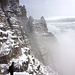 Klettersteig am Paternkofel - ohne grössere Schwierigkeiten führt der Friedenssteig durch die verschneiten Wände (Foto: K.)