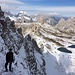 Auf dem Klettersteig zur Gemsscharte kann fast etwas Nordwand-Feeling aufkommen in diesem Oktober (Foto: K.)