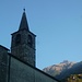 Kirche von Claro-Brogo mit Pizzo di Claro am Morgen