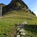 Im Furggeli. Rückblick hoch zum Huserstock.