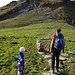 Der Aufstieg auf den Rücken des Fronalpstock liegt vor uns.