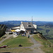 das obligatorische Bild vom Kronberg-Gipfel mit Gasthaus und Bergstation