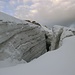 Problematische Spalte am Oberen Gletscherbalkon