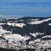 Blick vom Fänerenspitz auf Gais, Hohe Buche, Romanshorn, Bodensee, Immenstaad (mit den markanten beiden Hochhäusern) und mir unbekannte Hügelzüge in Deutschland.