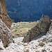 Rückblick in die Scharte zum Grödner Joch