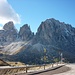 Langkofelmassiv vom Sellajoch, nachdem wir weitergefahren sind