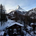 Zermatt mit Jungfrau, oder Mönchen, oder... wie heisst doch gleich der Berg, liebe Miss Helvetia??? 