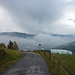 Im Süden heute auch nur die Plose erkennbar, die Dolomiten verbergen sich in Wolken