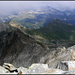 Cristallina, auf dem Gipfel, Panorama.