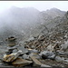 Blick zurück zum Gipfel.