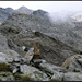 Blick zurück zum Gipfel.