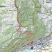 Meine Route von Vallorbe auf den Hauptgipfel vom Le Mont d'Or (1463m).