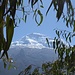 Sua maestà lo Huascaran. La via normale sale dal colle a sinistra della cima sud (la più alta delle due)