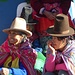Donne peruviane con il tipico copricapo