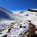 Ab zirka 2300m lag Schnee im Aufstieg zum Col de Fenestral (2453m).