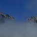 Große und Kleine Klammspitze in Wolken / circondati dalle nuvole