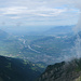 Blick ins Alpenrheintal: Die flachen Ebenen sind eindrücklich