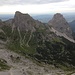 Gumpenkarspitze und Geiselstein. Sie werden später von links nach rechts überschritten.