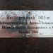 Das Schild zur Gipfelbuchbox auf dem Herzogenhorn (1415,2m).
