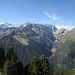 La Valle d' Arpette e la vista dal Mont Dolent al Glacier du Trient