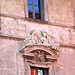 Casa Serodine, Detail aus der Fassade.
