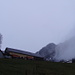 Kurz vor der Alp Leugangen: Gleich schliesst sich der Wolkenvorhang vor dem Alp Sigel