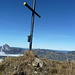 ist jetzt das Kreuz schief oder wackelt der Fotograph<br />das Gipfelkreuz auf dem Planggstock